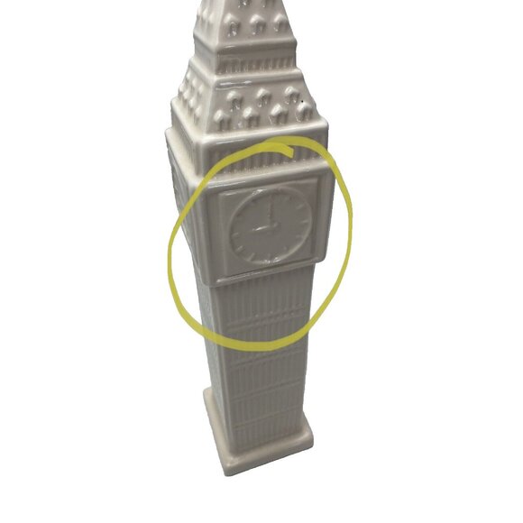 Tower Decor Creamy / White AS IS Crackling Defect Display Accent Home Decor - Picture 8 of 16